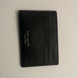 Kate Spade Black Leather Card Holder